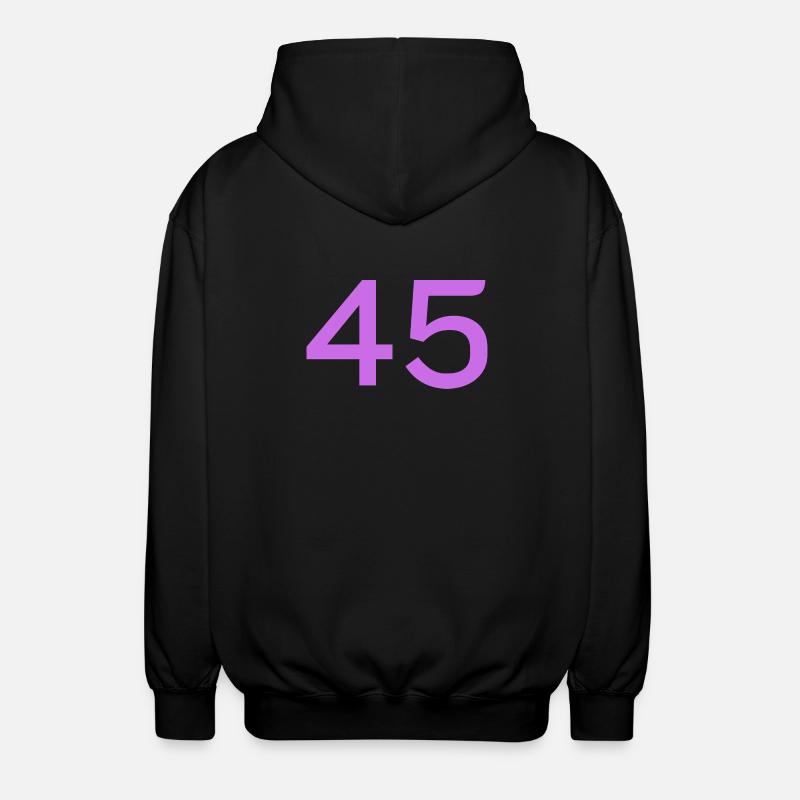 45 - Veste à capuche unisexe - noir