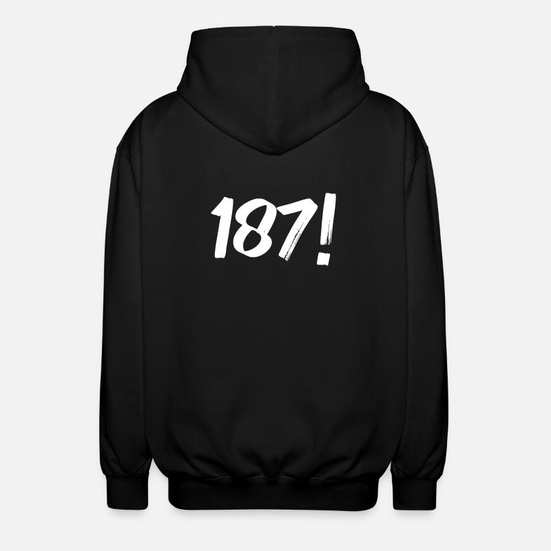Numéros Un Huit Sept - Veste à capuche unisexe - noir