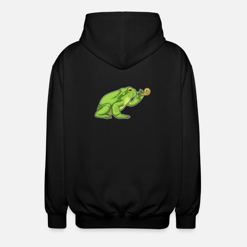 Frog Birthday Toad - Unisex Hooded Jacket - black