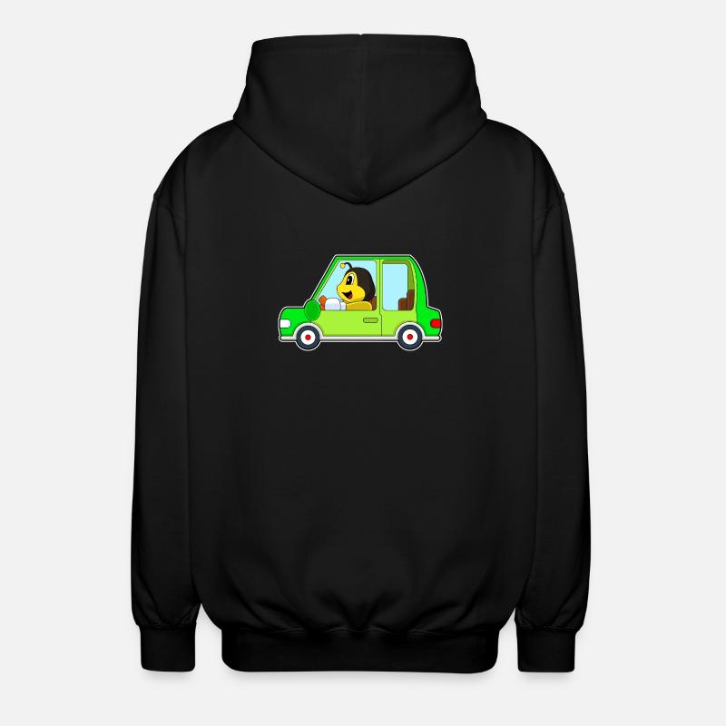 Bee Car - Unisex Hooded Jacket - black