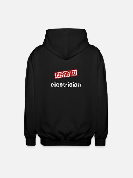 Electrician - Unisex Hooded Jacket - black