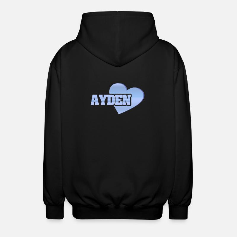 Avec amour Ayden - Veste à capuche unisexe - noir