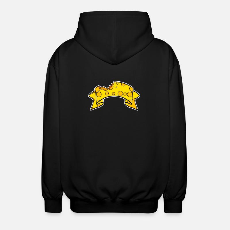 Banner Käse - Unisex Kapuzenjacke - Schwarz