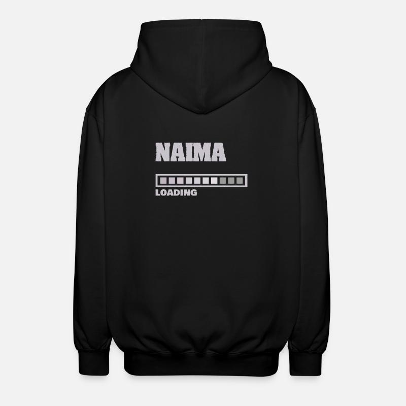 Gift for Naima - Unisex Hooded Jacket - black