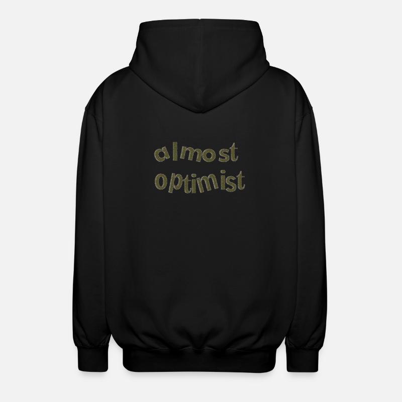 optimist 3 - Unisex Kapuzenjacke - Schwarz