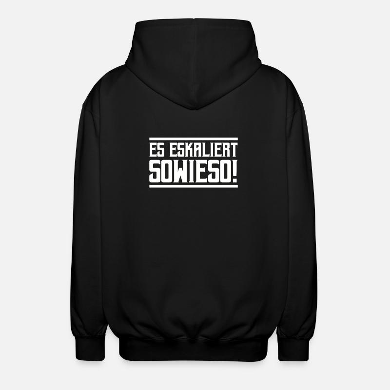 De toute façon, ça s’intensifie ! - Veste à capuche unisexe - noir
