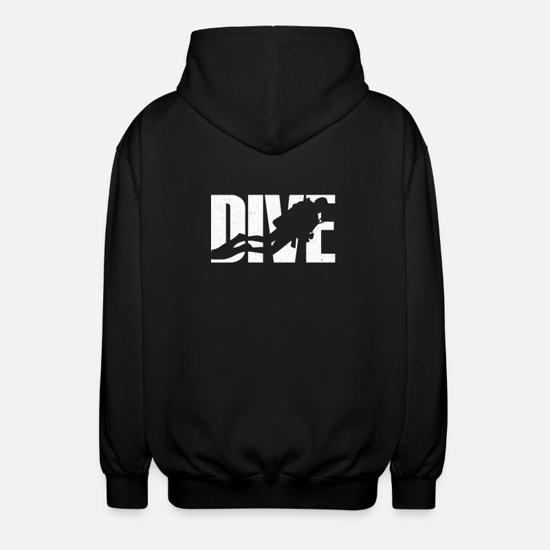 Plongeur - Veste à capuche unisexe - noir