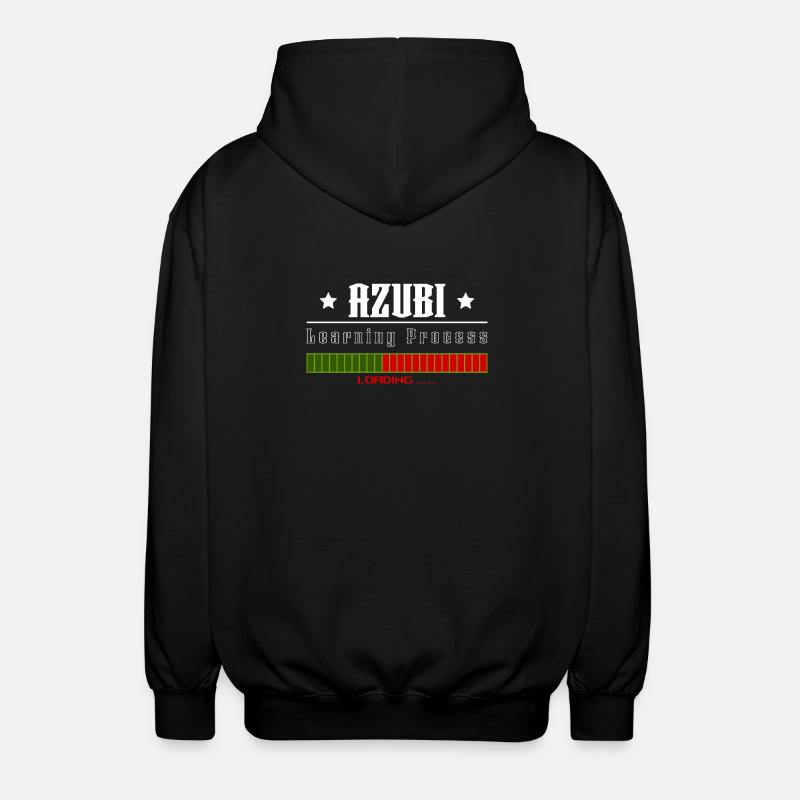 AZUBI learning process loading tshirt - Unisex Kapuzenjacke - Schwarz
