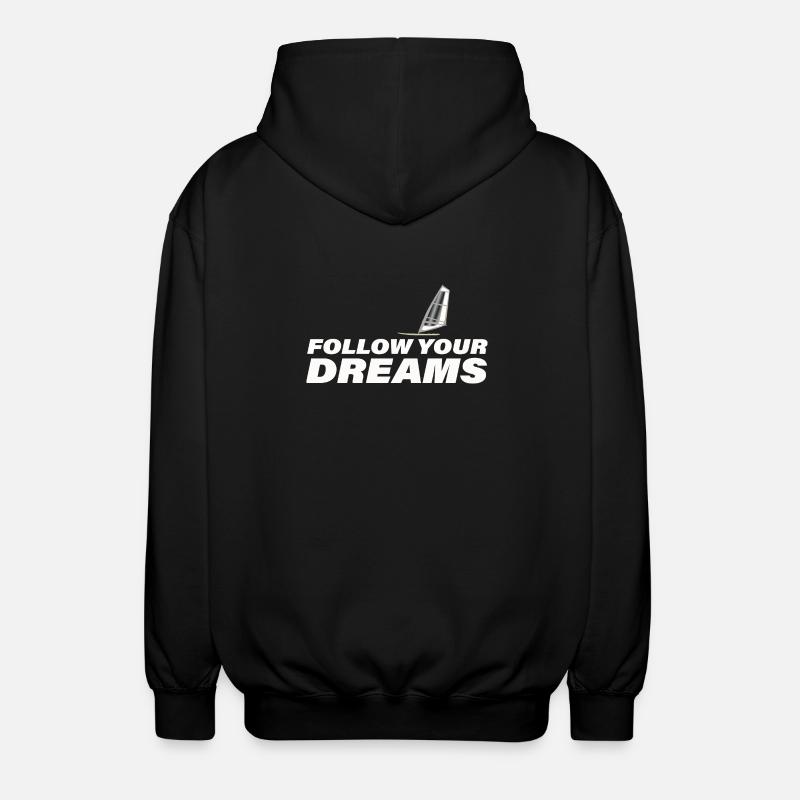 SUIVEZ VOS RÊVES - Veste à capuche unisexe - noir
