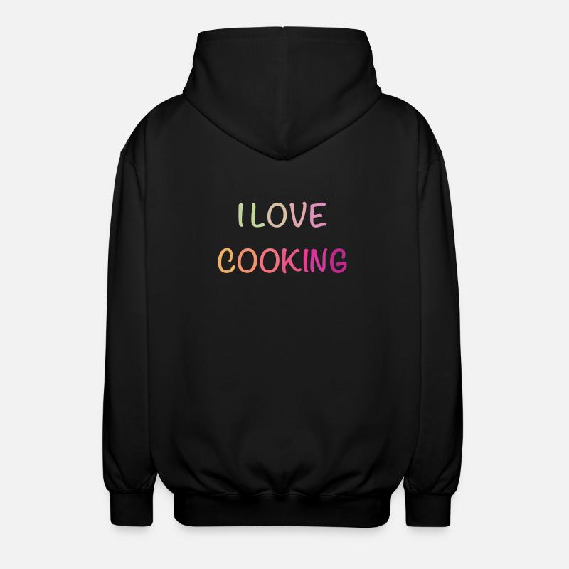 Pastell-Liebe Kochen Shirt - Unisex Kapuzenjacke - Schwarz