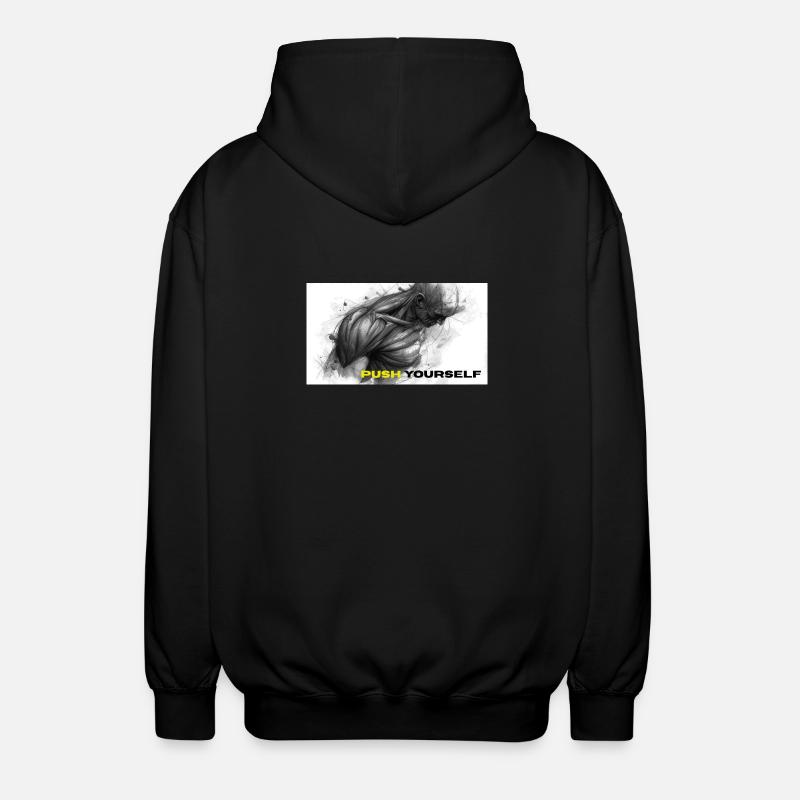 Illustration de forte auto-motivation - Veste à capuche unisexe - noir