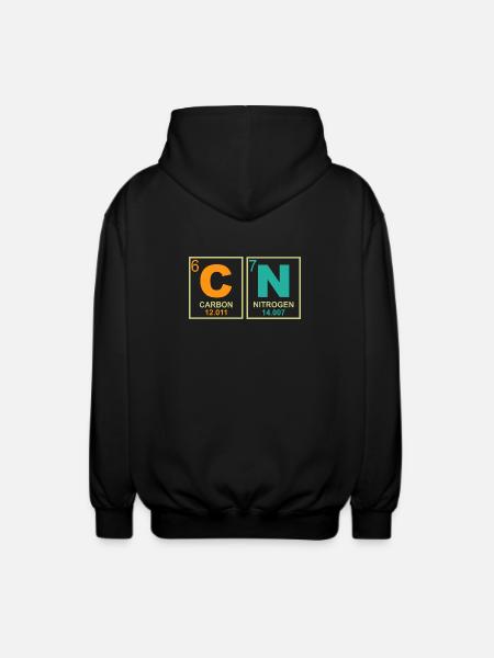 67 Meme Sjov Lærer Naturvidenskab Periodisk System Retro - Unisex hættejakke. - sort