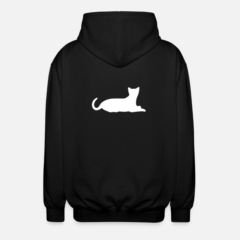 chat chat chat chat chat - Veste à capuche unisexe - noir