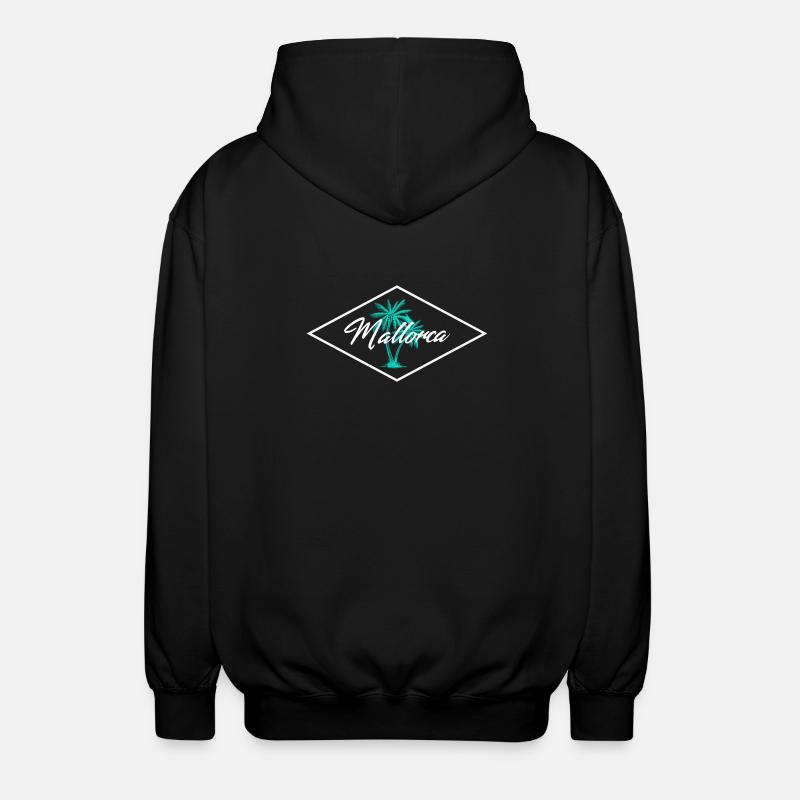Mallorca Palm Tree Magic - Unisex Hooded Jacket - black
