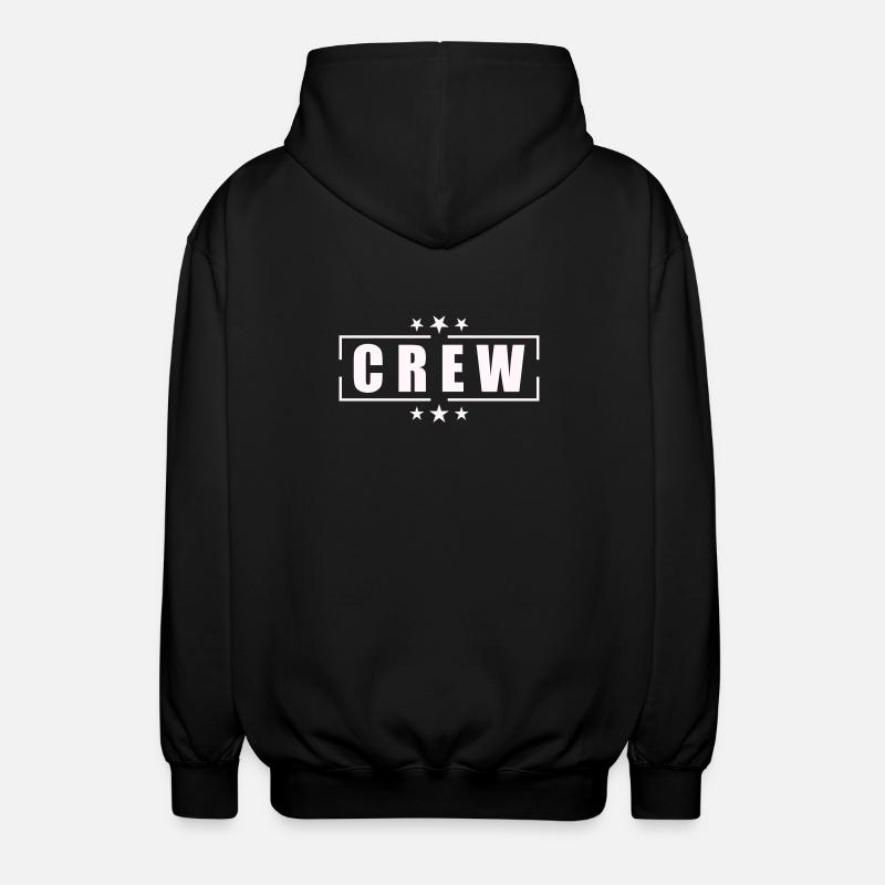 Crew Design - Unisex Kapuzenjacke - Schwarz