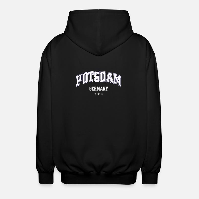 Emblème du Potsdam Germany College - Veste à capuche unisexe - noir
