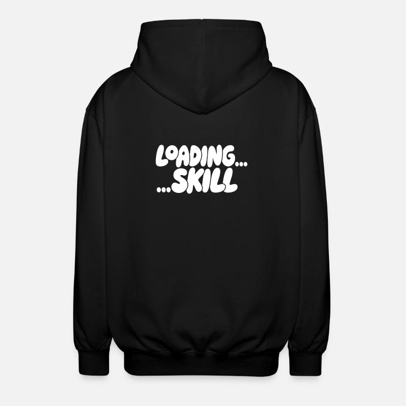 Loading Screen Skill Aesthetics - Unisex Hooded Jacket - black