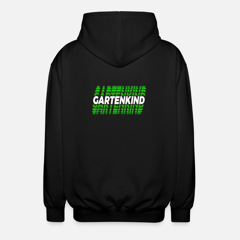 Gartenkind Design - Unisex Kapuzenjacke - Schwarz