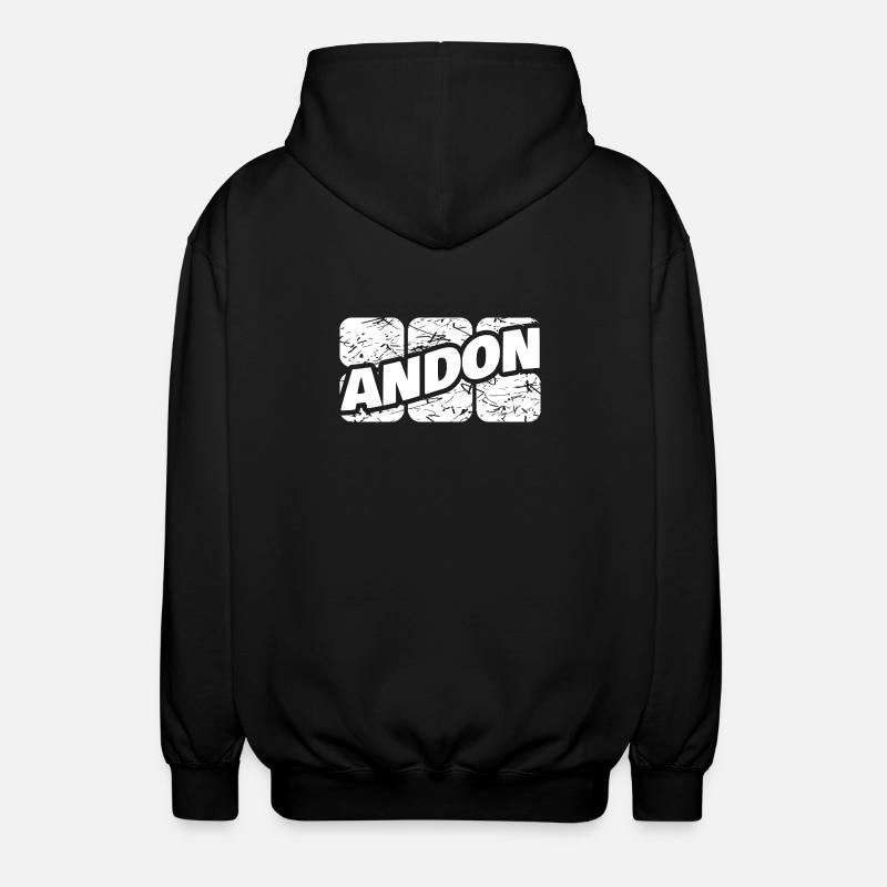 Andon - Unisex Kapuzenjacke - Schwarz