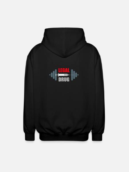 Gym Humor Lifting Addict - Unisex Hooded Jacket - black