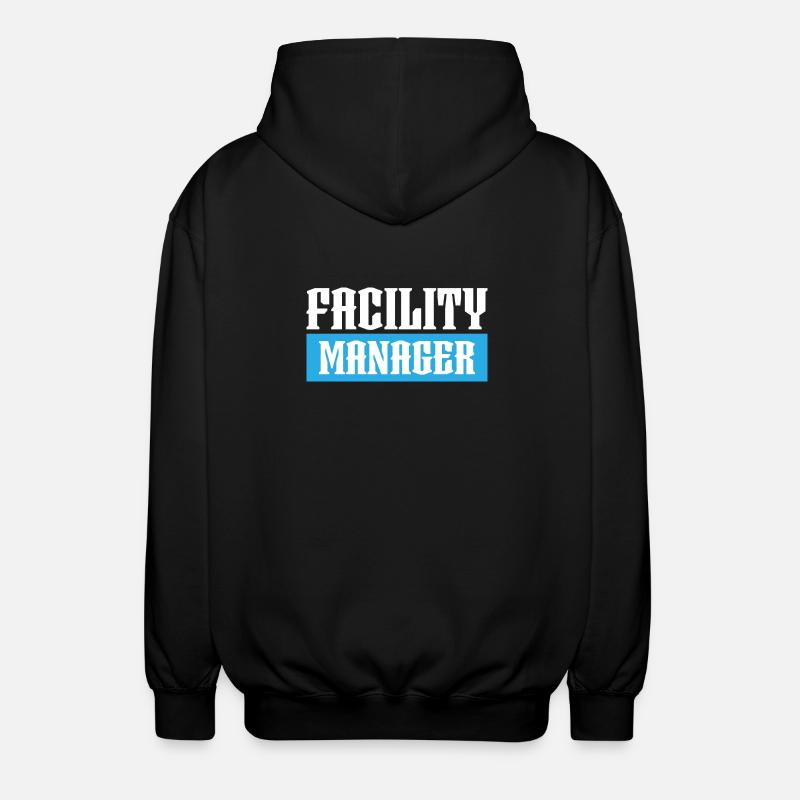 facility manager tshirt schwarz - Unisex Kapuzenjacke - Schwarz