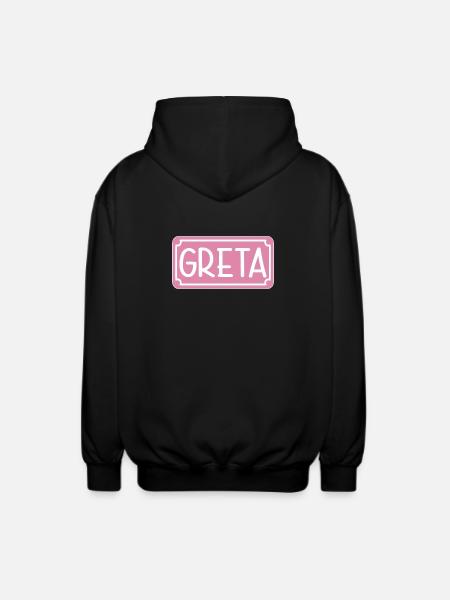 NAME GIFT GIRL GRETA SHIELD - Unisex Hooded Jacket - black
