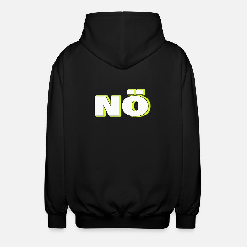 NON - Veste à capuche unisexe - noir