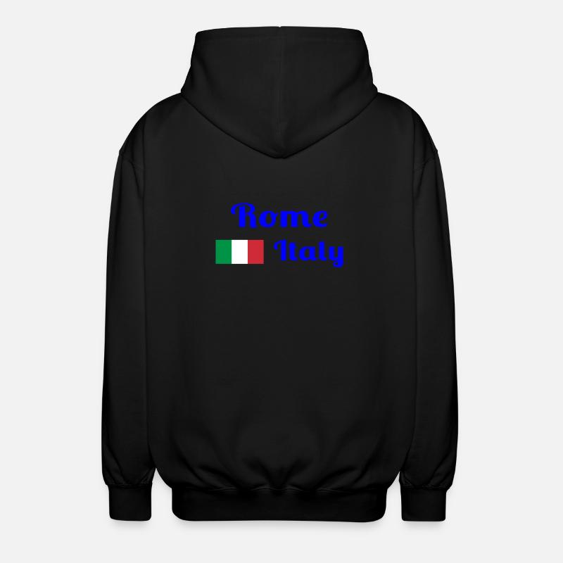 Rome, Italie - Imprimés élégants - Veste à capuche unisexe - noir