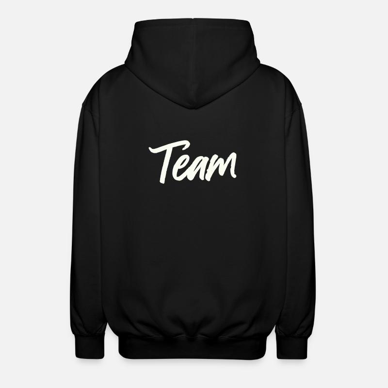 Team - Unisex Hooded Jacket - black