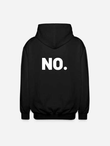 NO. - Unisex Hooded Jacket - black