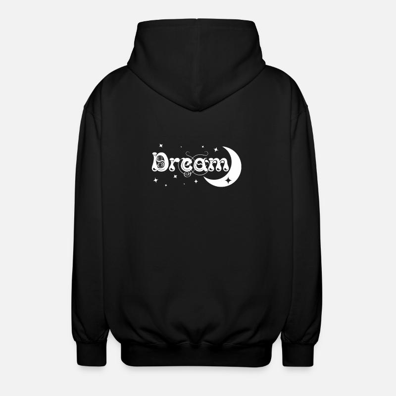 Dream / Traum - Unisex Kapuzenjacke - Schwarz