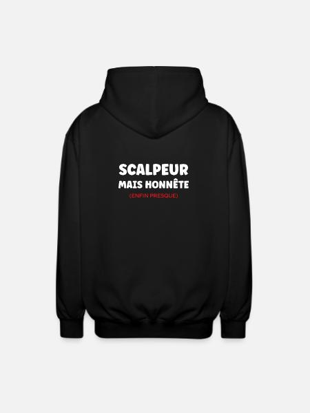 Scalpeur Honnête Presque - Veste à capuche unisexe - noir