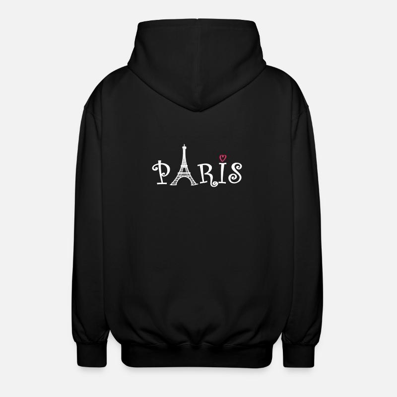 Paris (Paris) - Unisex Kapuzenjacke - Schwarz