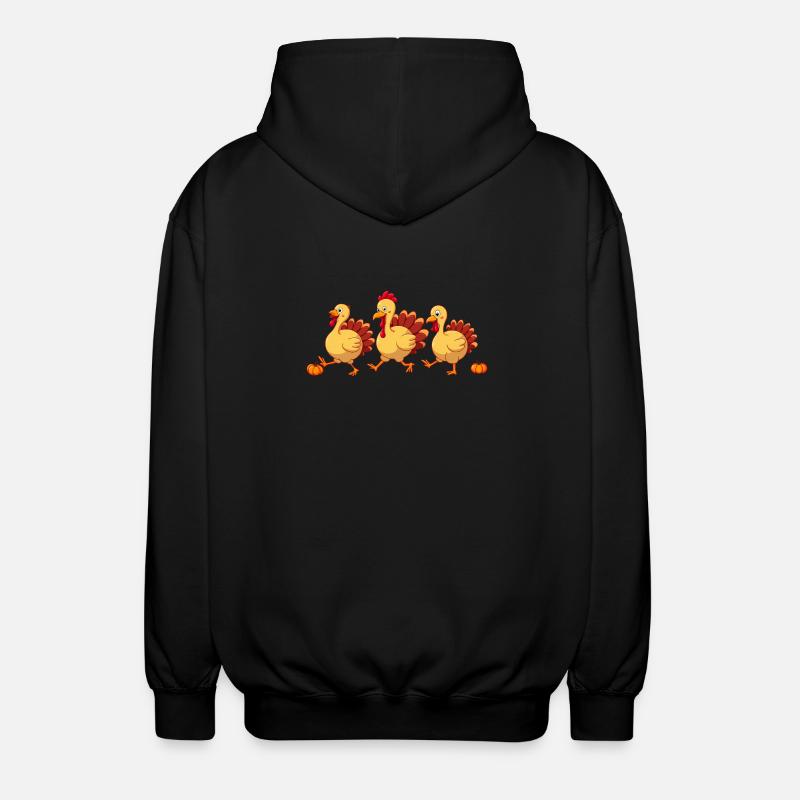 Bébé dinde de Thanksgiving - Veste à capuche unisexe - noir