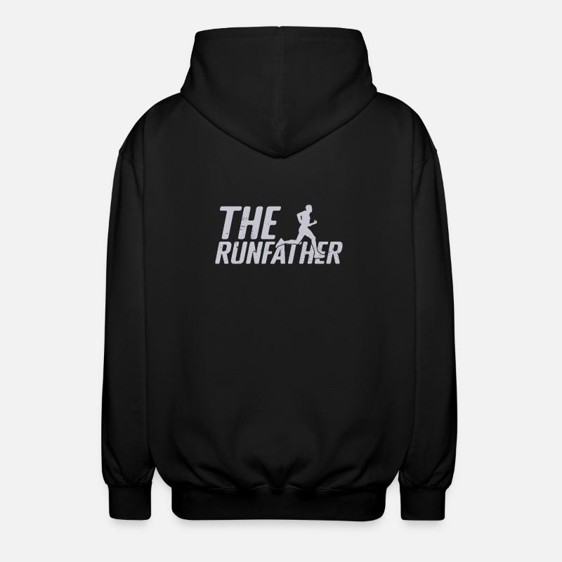Marathon Runner The Runfather Running - Unisex Kapuzenjacke - Schwarz