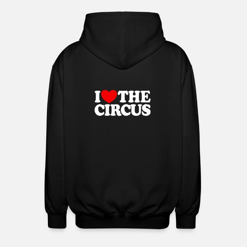 J’adore le cirque - Veste à capuche unisexe - noir
