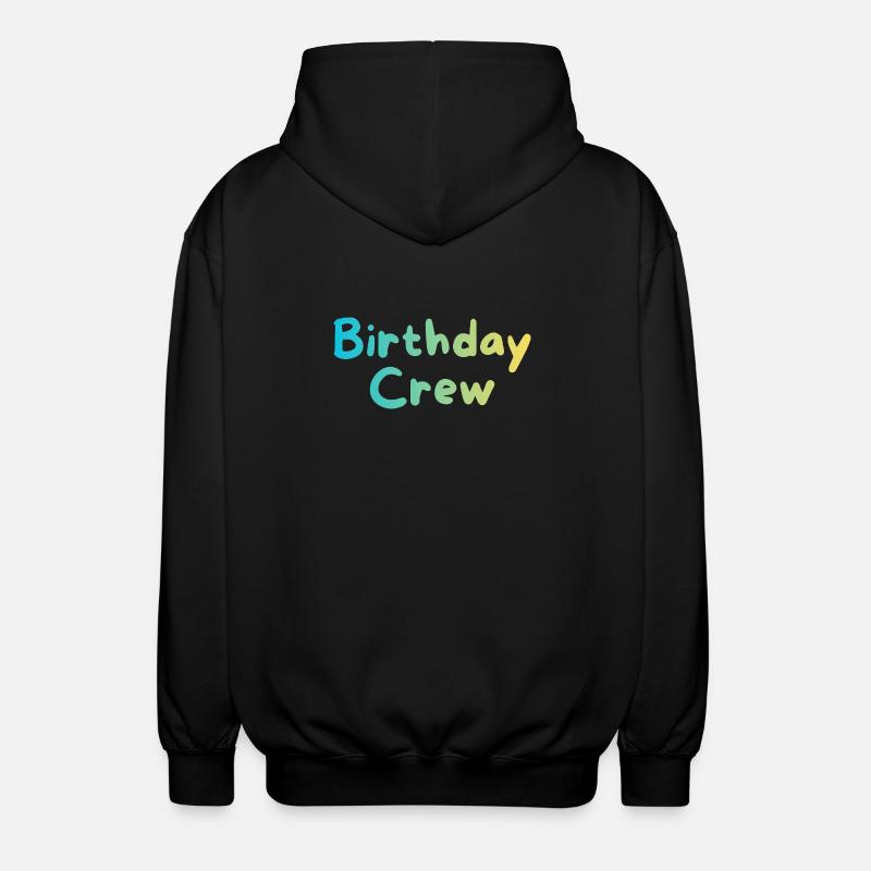 Équipe d’anniversaire - Veste à capuche unisexe - noir