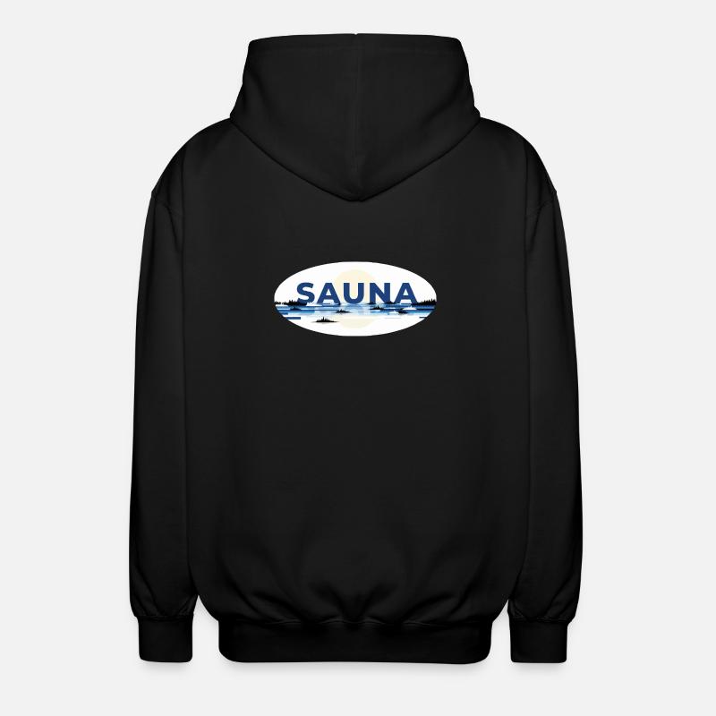 Sauna Finlande - Veste à capuche unisexe - noir