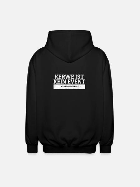 SARCASM - Kerwe is endurance training. - Unisex Hooded Jacket - black