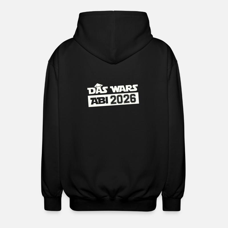 DAS WARS Abi 2026 - Unisex Kapuzenjacke - Schwarz