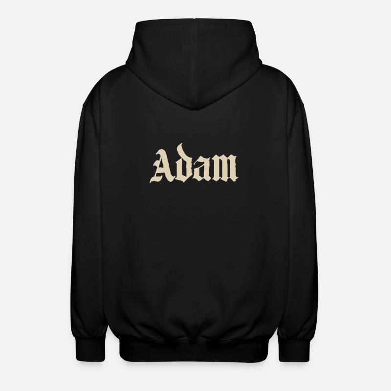 Chemise Adam Gothic Script - Veste à capuche unisexe - noir