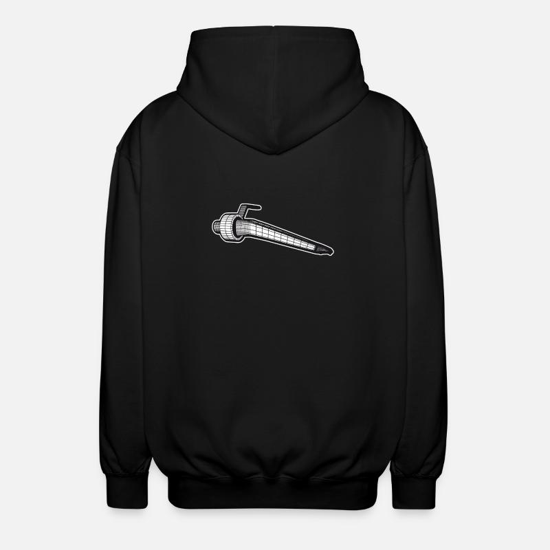 DJ-System, Djing, Needle, Turntablism - Unisex Kapuzenjacke - Schwarz