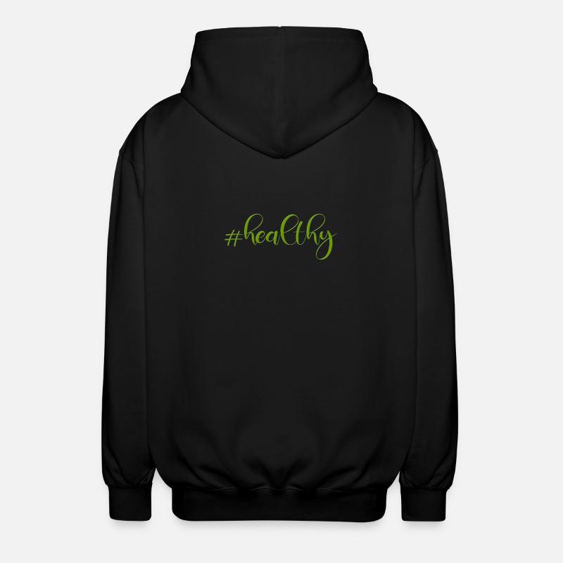 #healthy - Veste à capuche unisexe - noir