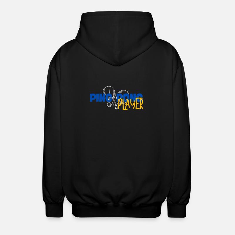 Ping Pong Player - Veste à capuche unisexe - noir