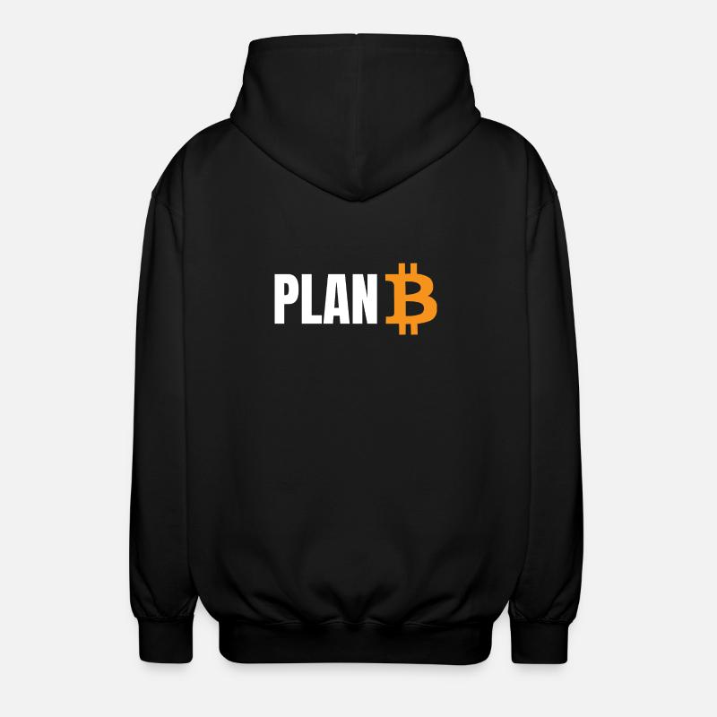 Plan Bitcoin - Unisex Hooded Jacket - black
