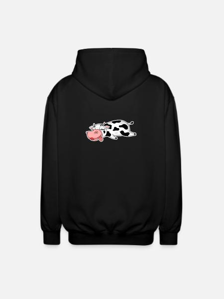 Fille de dame de vache - Veste à capuche unisexe - noir