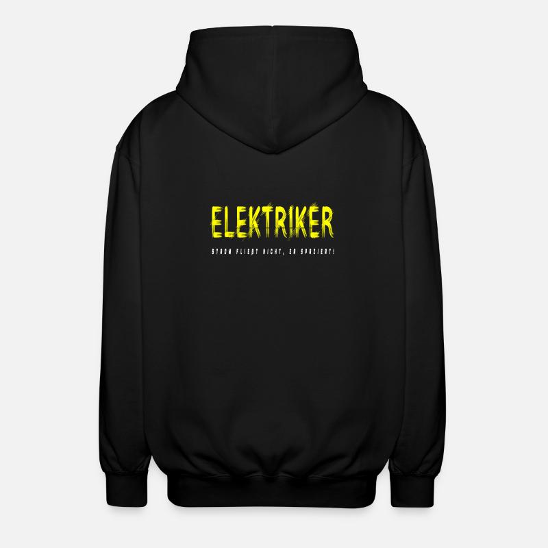 Elektriker Handwerker Design - Unisex Kapuzenjacke - Schwarz