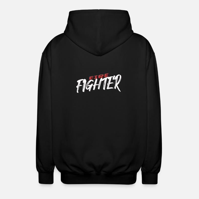 Pompier Pompier Pompier - Veste à capuche unisexe - noir