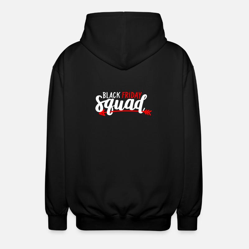 Black Friday Squad Tee - Unisex Hooded Jacket - black