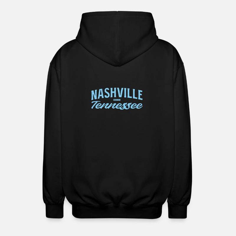 Nashville Script Blue - Veste à capuche unisexe - noir
